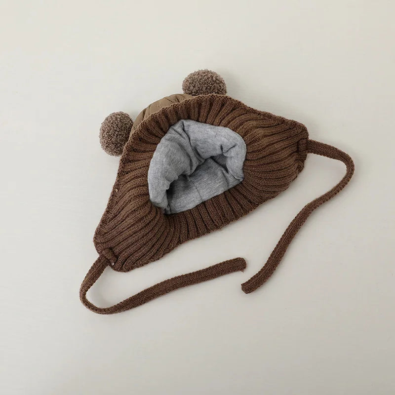 Winter Baby Hat Infant Bonnet Cotton Lining - Bakyat Store