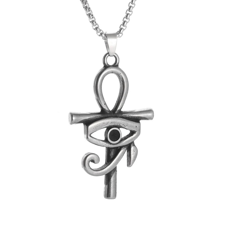 Eye of Horus Necklace Evil Eye Pendant Ancient Egypt - Bakyat Store