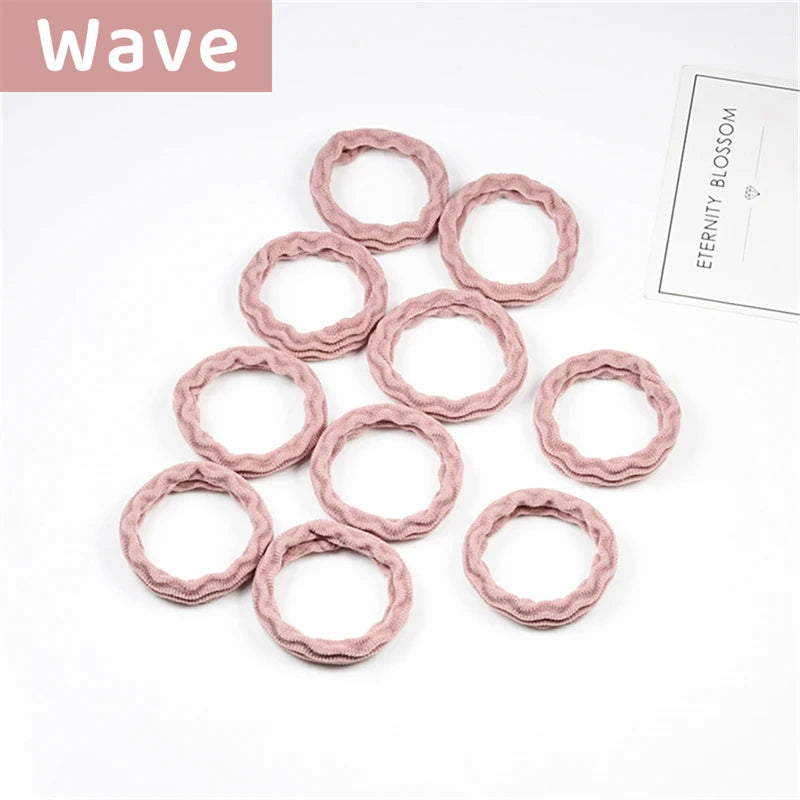 10PCS Women Girls Simple Basic Elastic Hair Bands - Bakyat Store