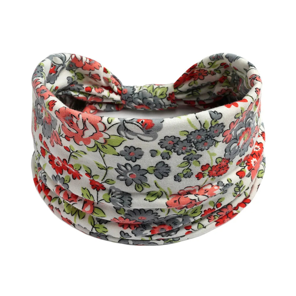 Bohemian Wide Cotton Stretch Headbands - Bakyat Store