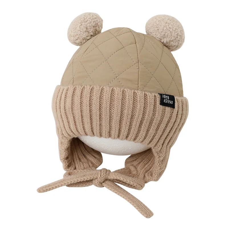 Winter Baby Hat Infant Bonnet Cotton Lining - Bakyat Store