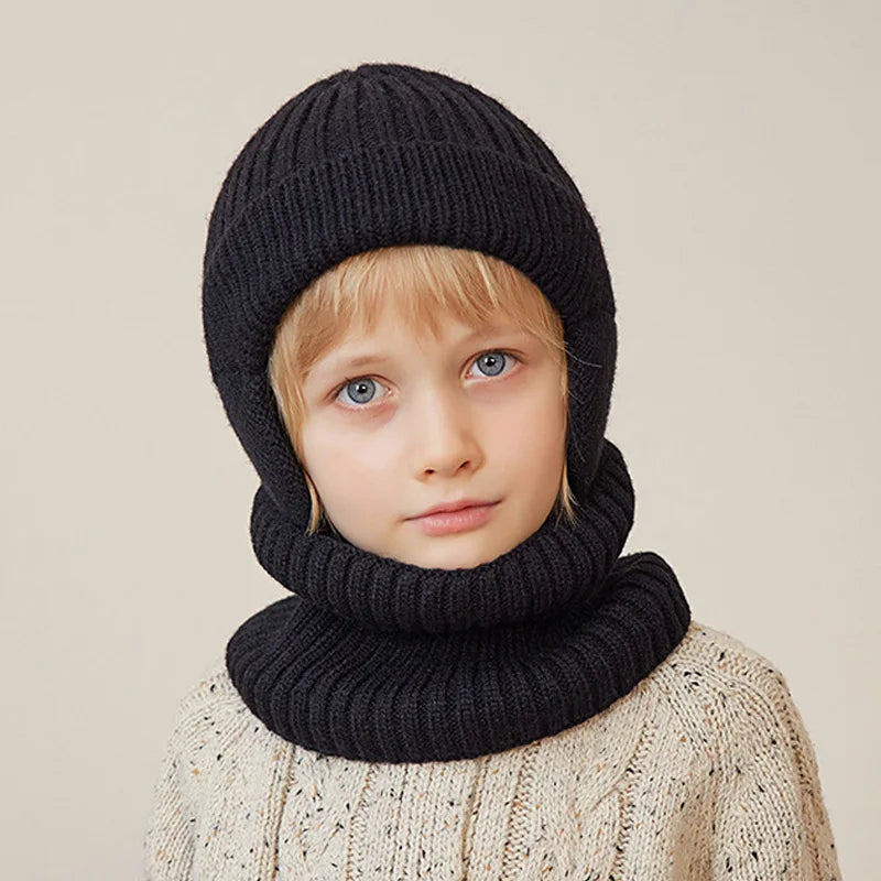 Winter Kids Hat Scarf 2Pcs - Bakyat Store