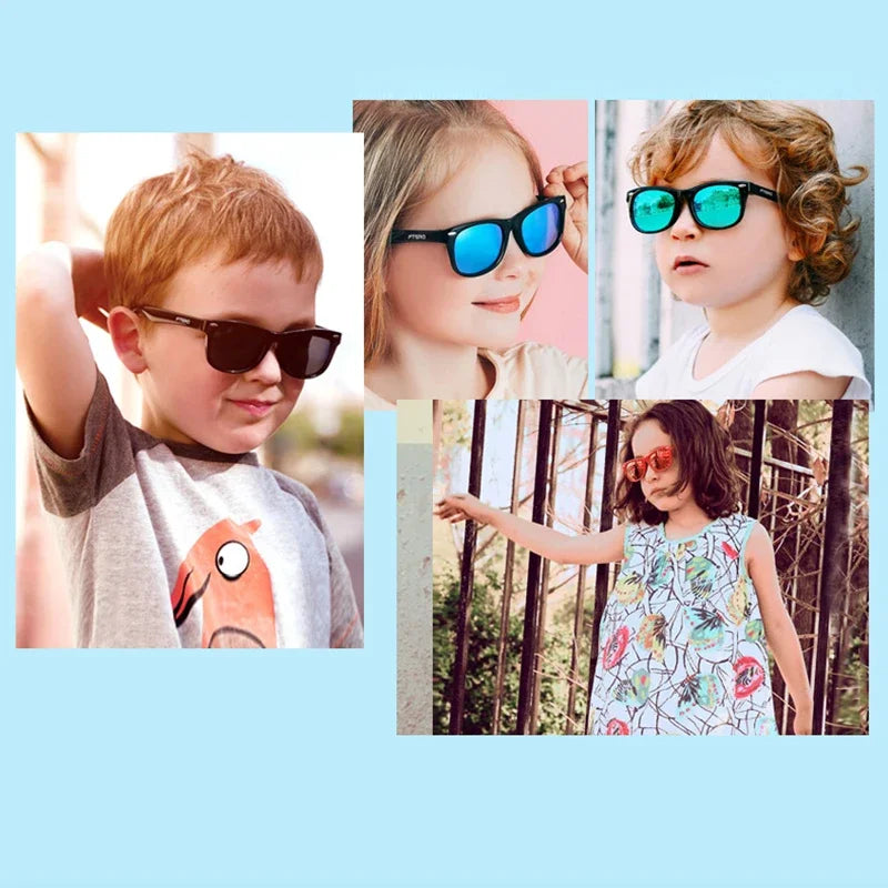 Kids Polarized Sunglasses, Silicone Safety Glasses - Bakyat Store