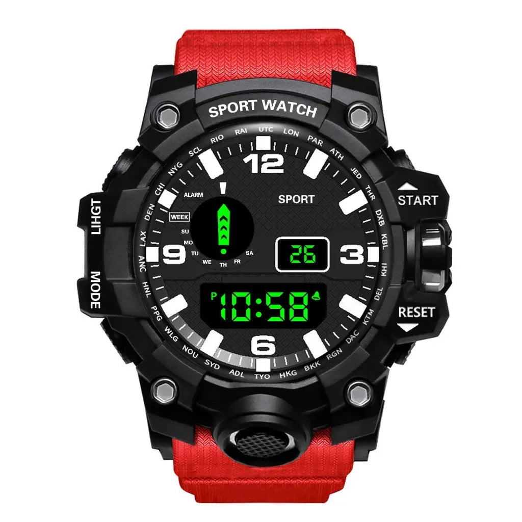 Men LED Digital Watch Men Sport Watches Fitness Electronic Watch Multifunction Military Sports Watches Clock Kids Gifts 2024 - Bakyat Store