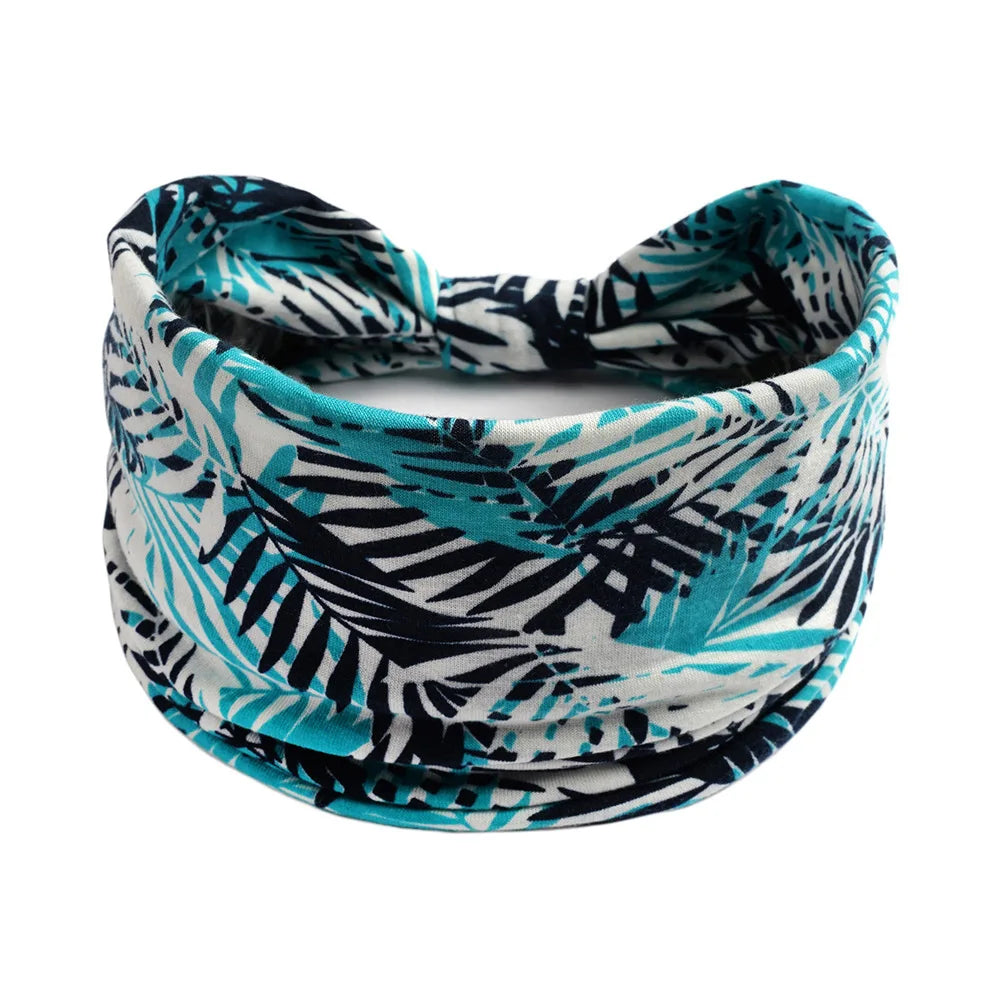 Bohemian Wide Cotton Stretch Headbands - Bakyat Store