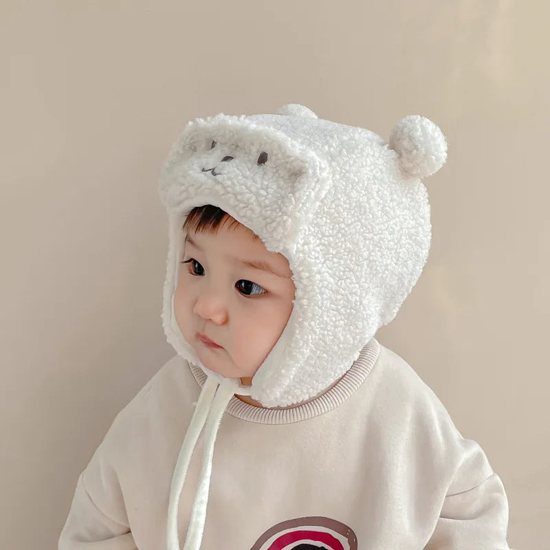 Bear Winter Baby Bonnet Newborn Hat - Bakyat Store