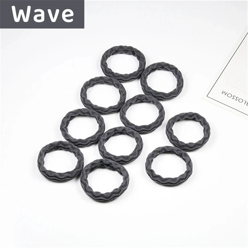 10PCS Women Girls Simple Basic Elastic Hair Bands - Bakyat Store