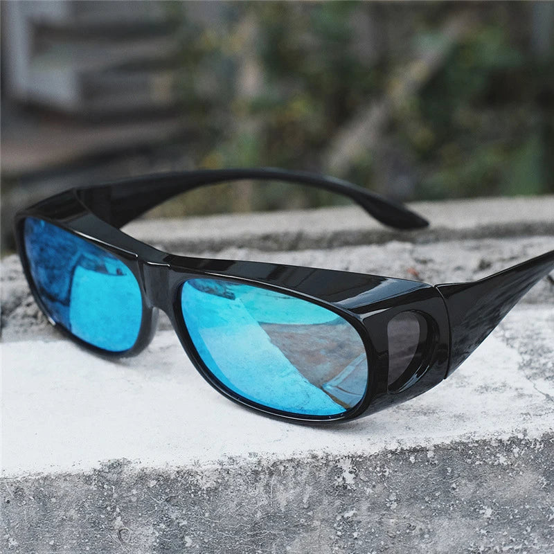 Polarized Sunglasses Fit Over Eye Glasses Driving Wrap Shield Goggles - Bakyat Store