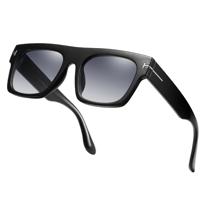 Trendy Square T-shaped Sunglasses - Bakyat Store