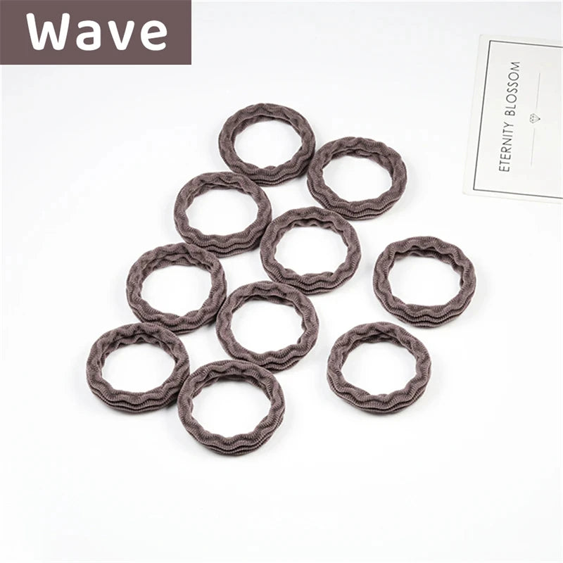 10PCS Women Girls Simple Basic Elastic Hair Bands - Bakyat Store