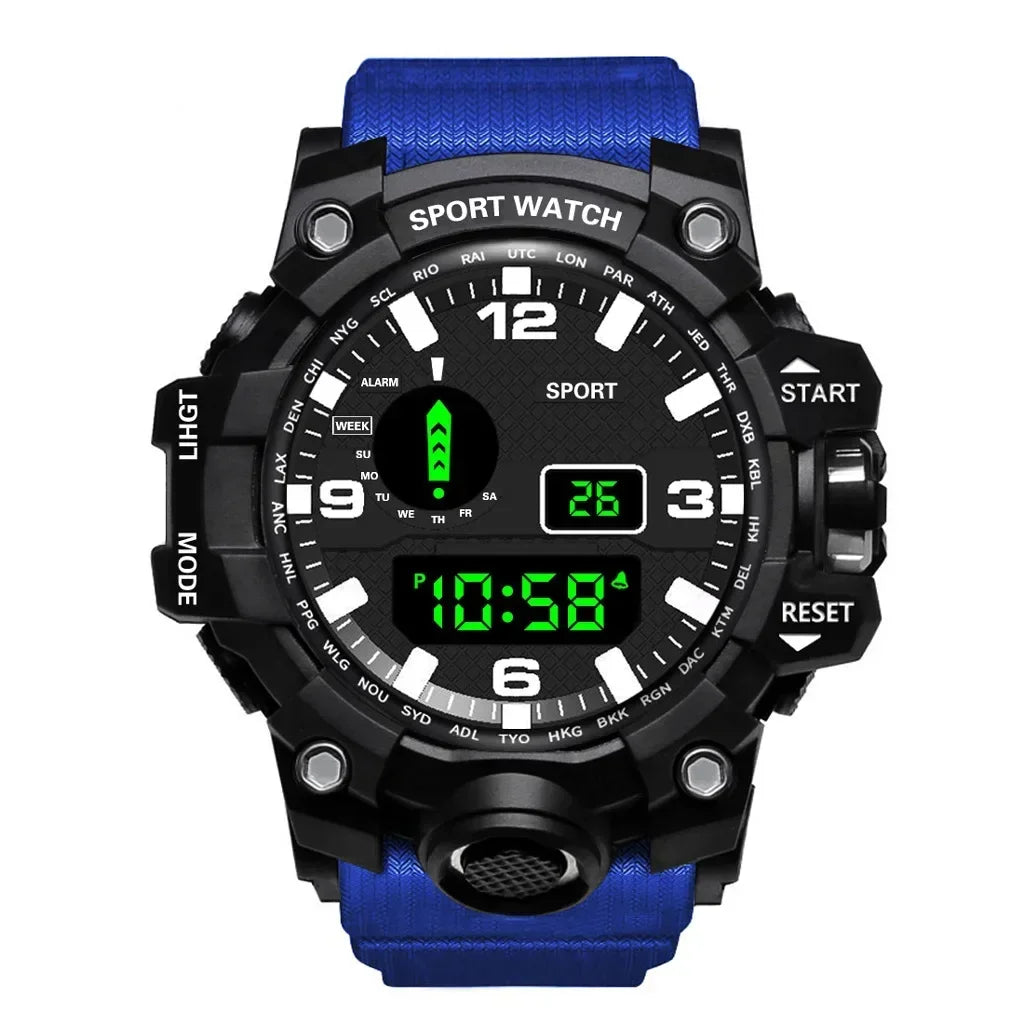 Men LED Digital Watch Men Sport Watches Fitness Electronic Watch Multifunction Military Sports Watches Clock Kids Gifts 2024 - Bakyat Store