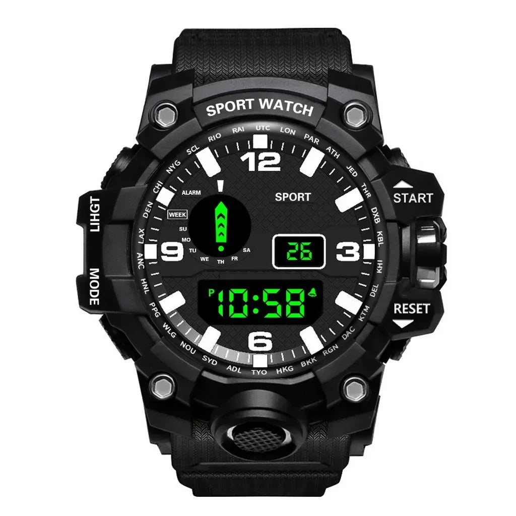 Men LED Digital Watch Men Sport Watches Fitness Electronic Watch Multifunction Military Sports Watches Clock Kids Gifts 2024 - Bakyat Store