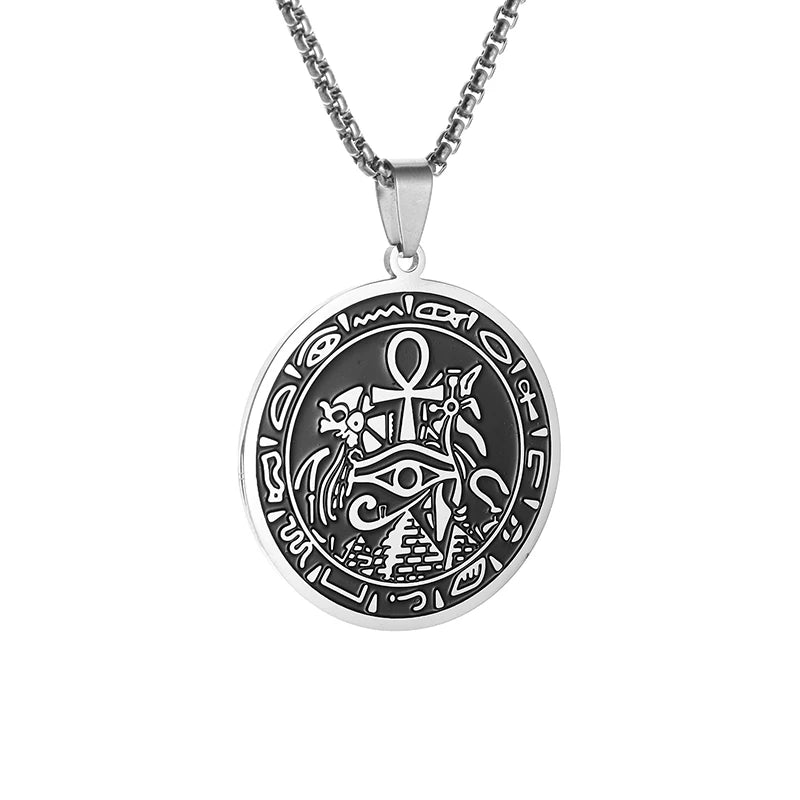 Eye of Horus Necklace Evil Eye Pendant Ancient Egypt - Bakyat Store