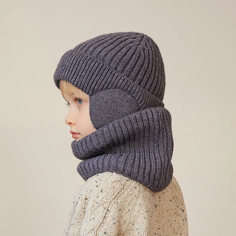 Winter Kids Hat Scarf 2Pcs - Bakyat Store