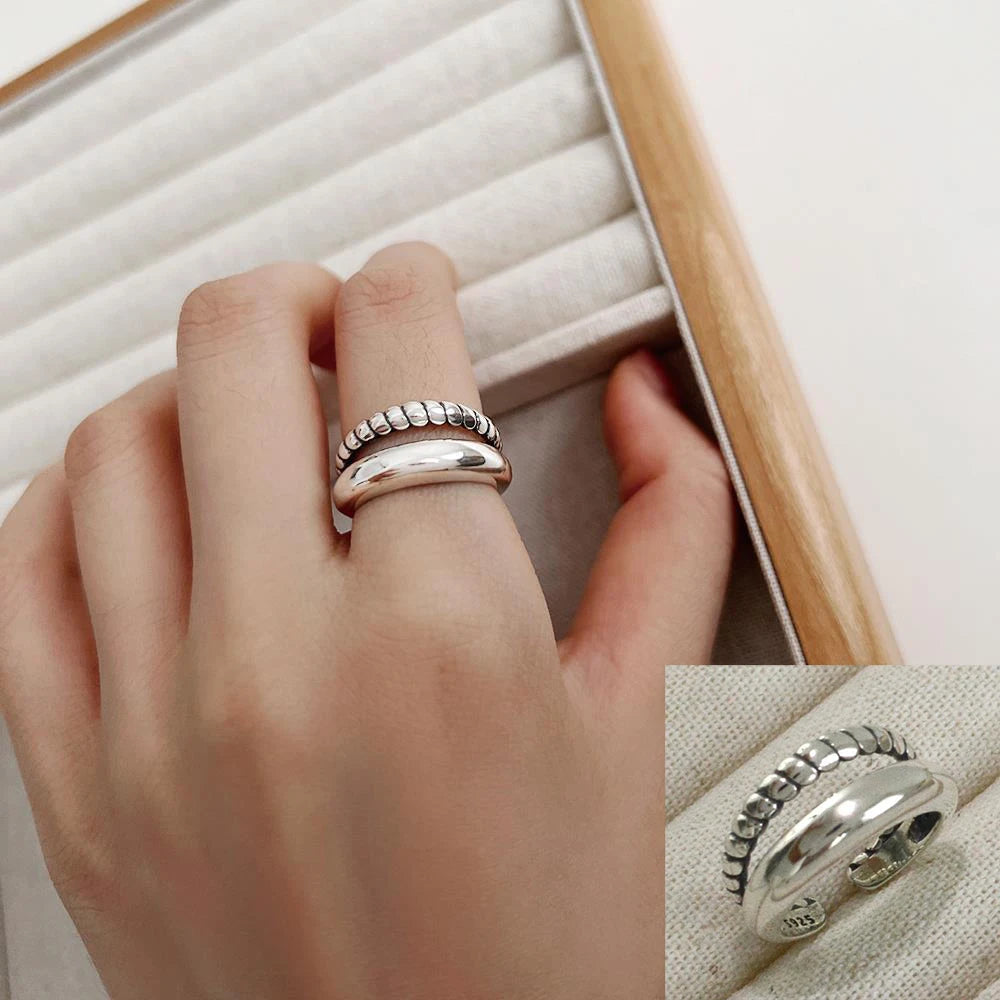 A Retro style handmade silver rings collection - Bakyat Store