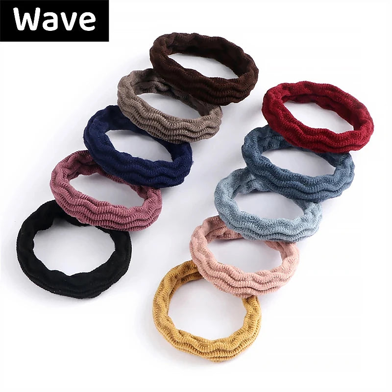 10PCS Women Girls Simple Basic Elastic Hair Bands - Bakyat Store