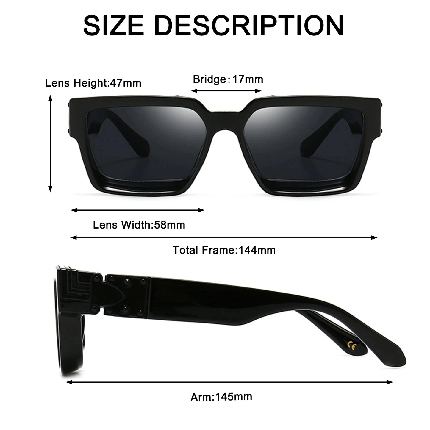 Small Rectangle Sunglasses - Bakyat Store