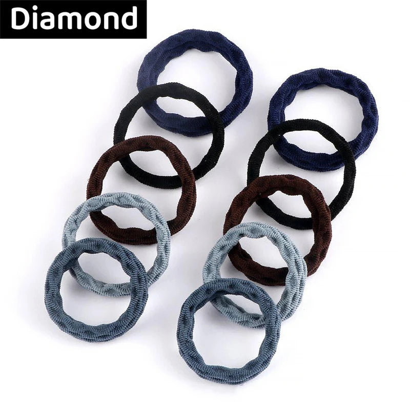 10PCS Women Girls Simple Basic Elastic Hair Bands - Bakyat Store