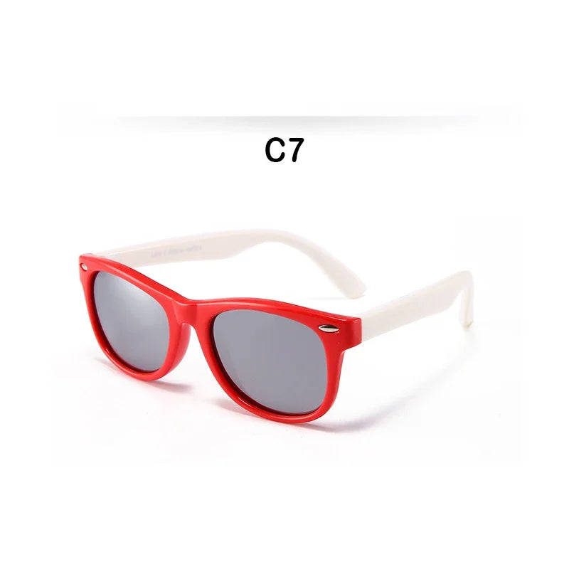 Kids Polarized Sunglasses, Silicone Safety Glasses - Bakyat Store