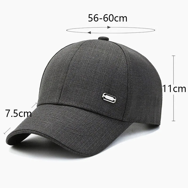 Business Baseball Cap Male Summer Leisure Letter Golf Hat Snapback Cotton - Bakyat Store