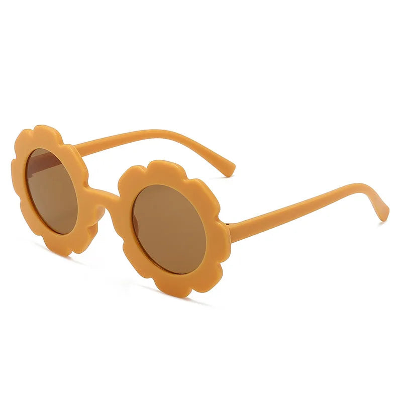 New Sun Flower Round Cute kids sunglasses - Bakyat Store