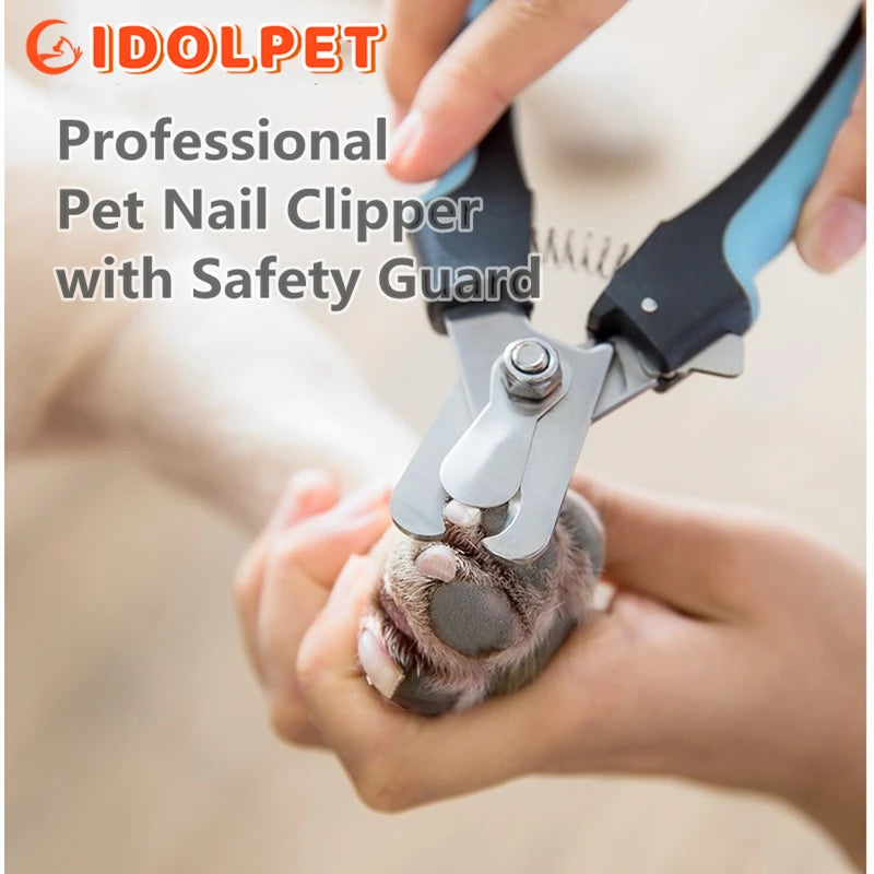 Professional Pet Nail Clipper with Safety Guard Stainless Steel Scissors - Bakyat Store