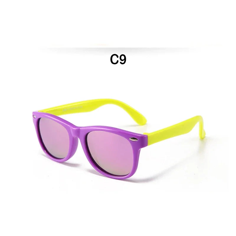 Kids Polarized Sunglasses, Silicone Safety Glasses - Bakyat Store