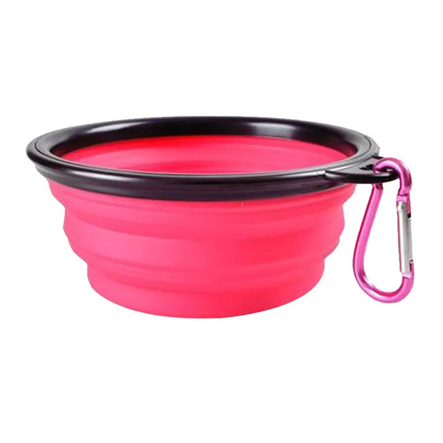 Collapsible Pet Silicone Dog Food and Water Bowl - Bakyat Store