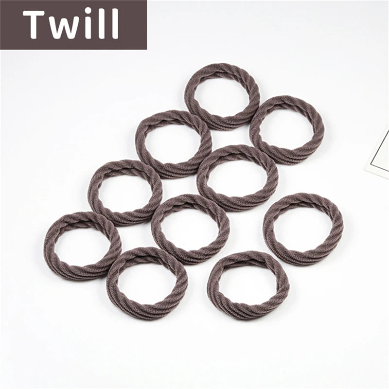 10PCS Women Girls Simple Basic Elastic Hair Bands - Bakyat Store