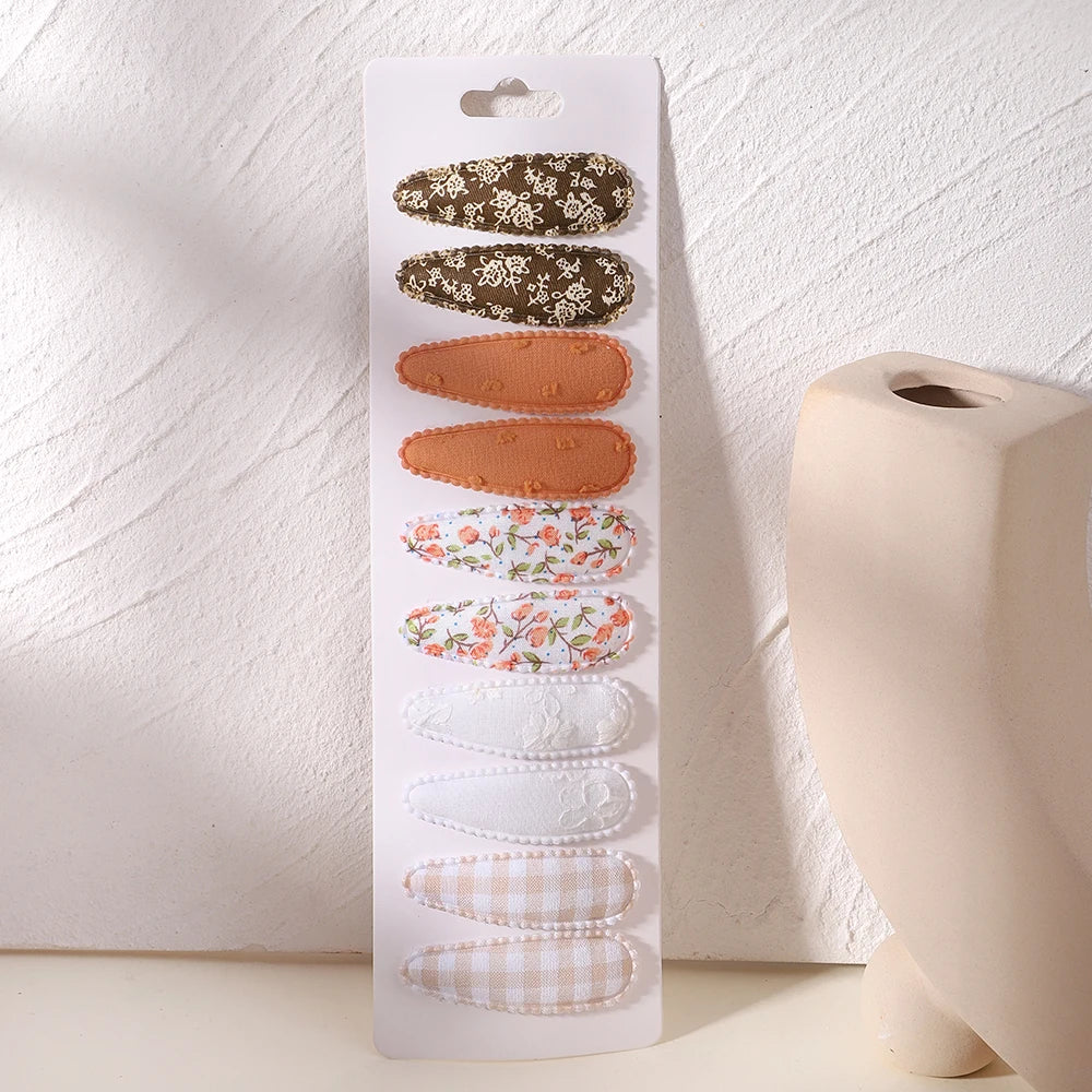 Fresh Print Cotton Alloy Hair Clips - Bakyat Store