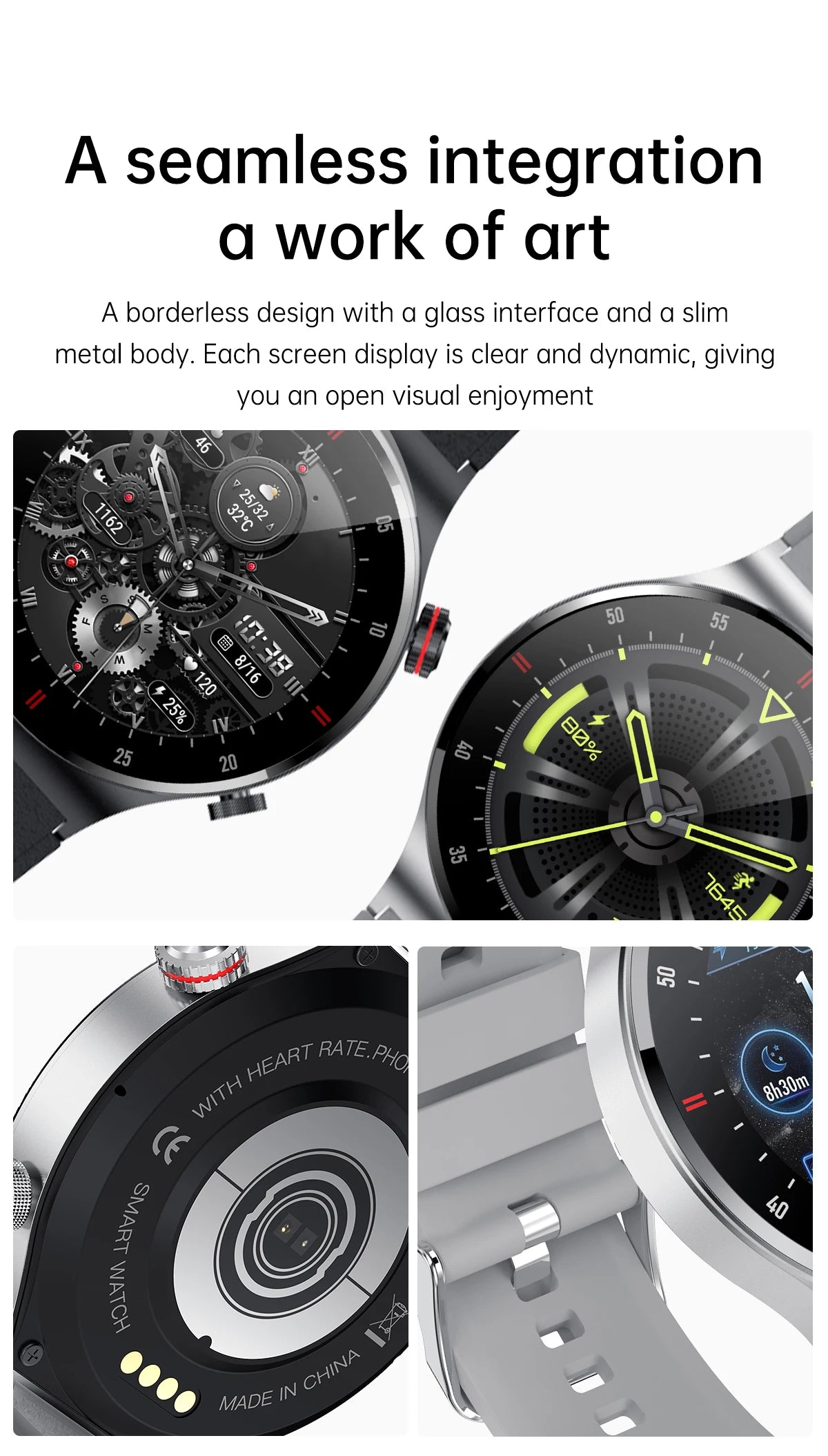 Luxury Smart Watches Men NFC BT Call Fitness Waterproof Sports Wrist Intelligent Smartwatches - Bakyat Store