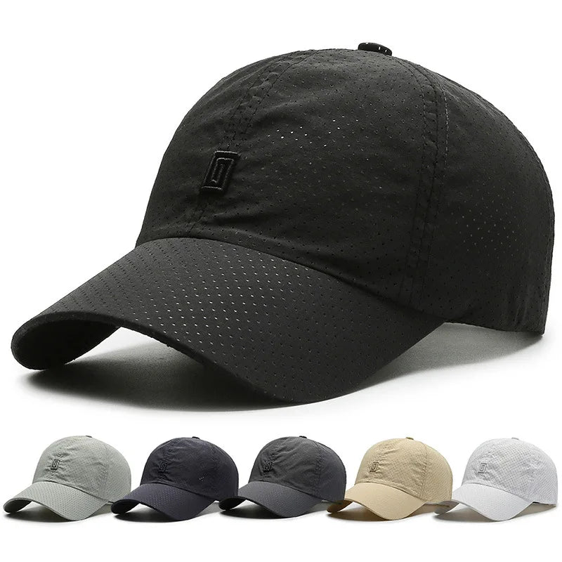 Kanye Summer Men Outdoor Sports Quick Drying Visor Mesh Hat - Bakyat Store