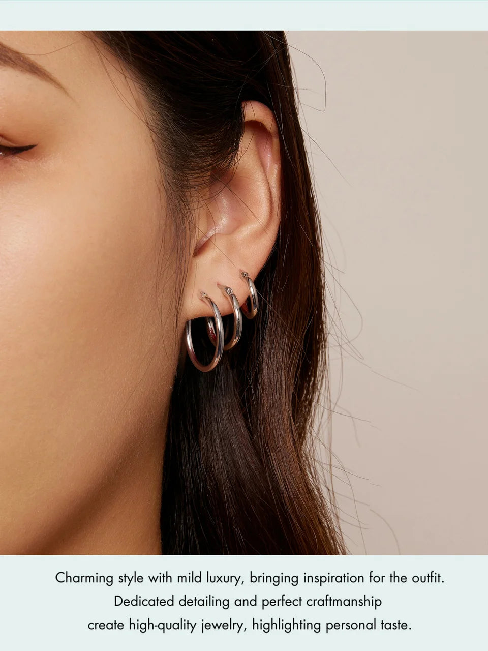 Round Hoop Earrings, - Bakyat Store