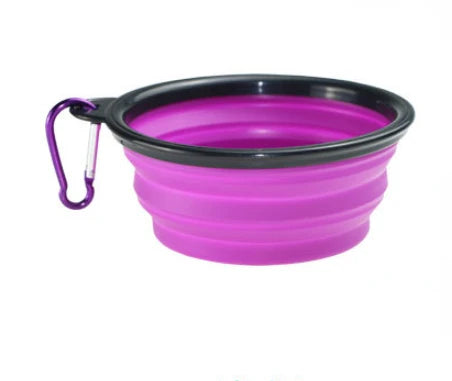 Collapsible Pet Silicone Dog Food and Water Bowl - Bakyat Store