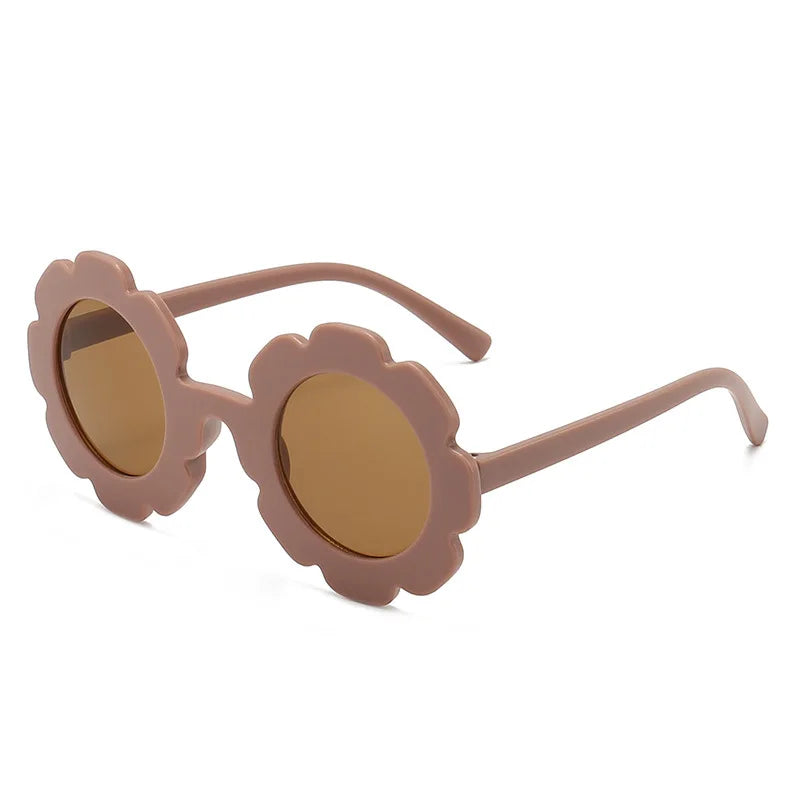 New Sun Flower Round Cute kids sunglasses - Bakyat Store