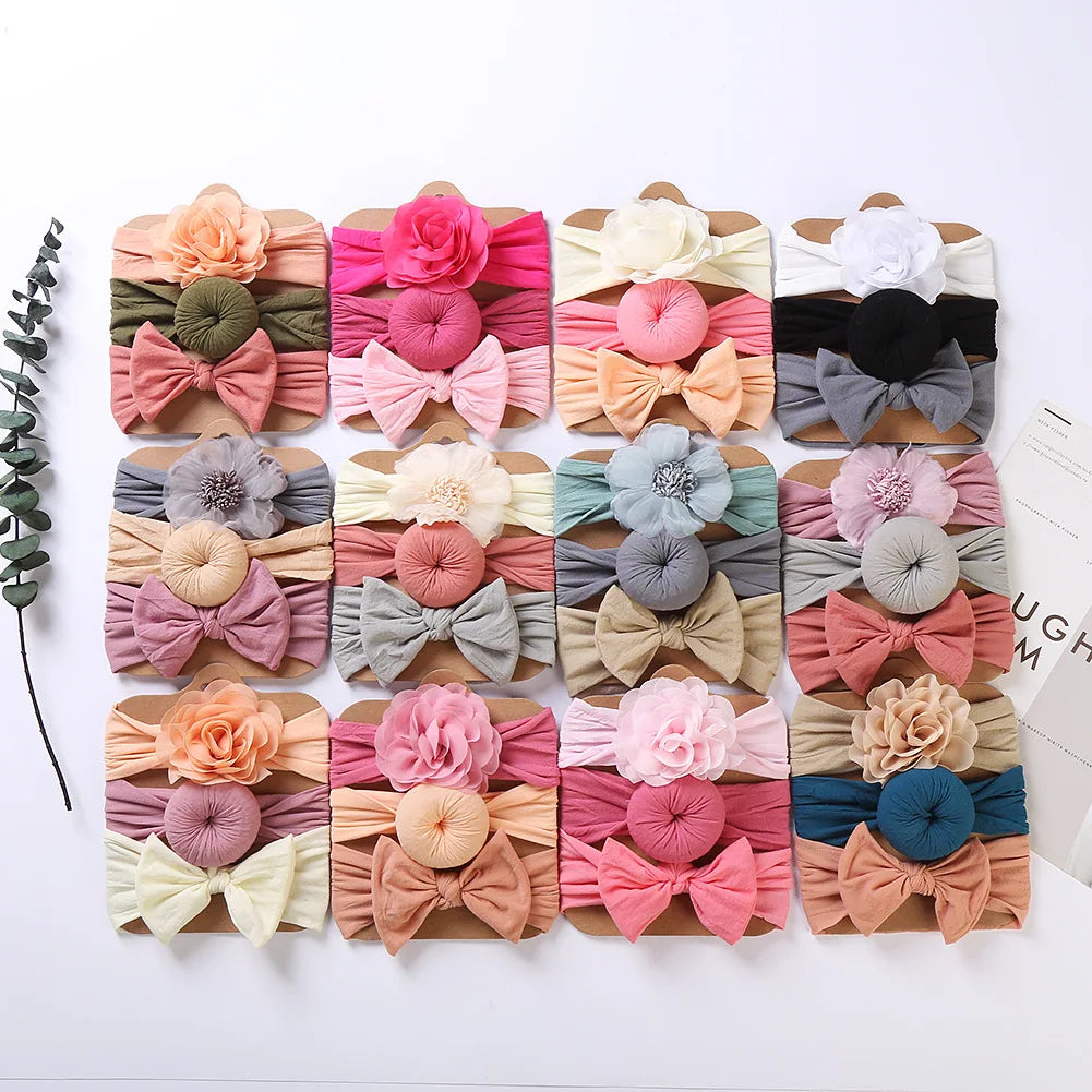 3PCS Baby Girl Headband Elastic Newborn Head Band - Bakyat Store