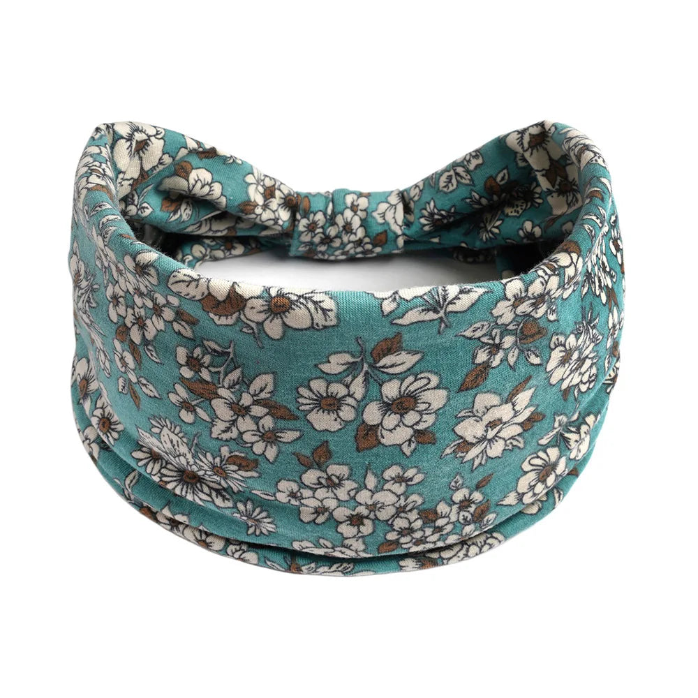 Bohemian Wide Cotton Stretch Headbands - Bakyat Store