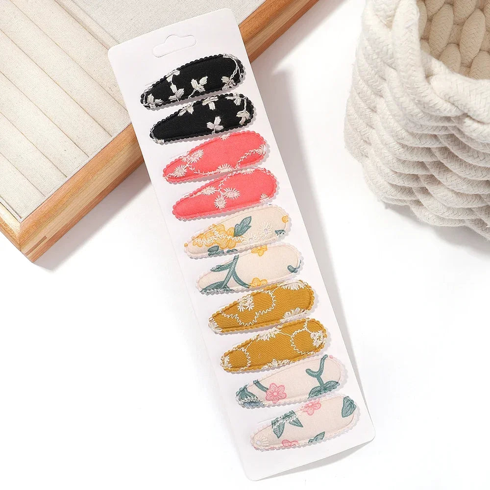 Fresh Print Cotton Alloy Hair Clips - Bakyat Store