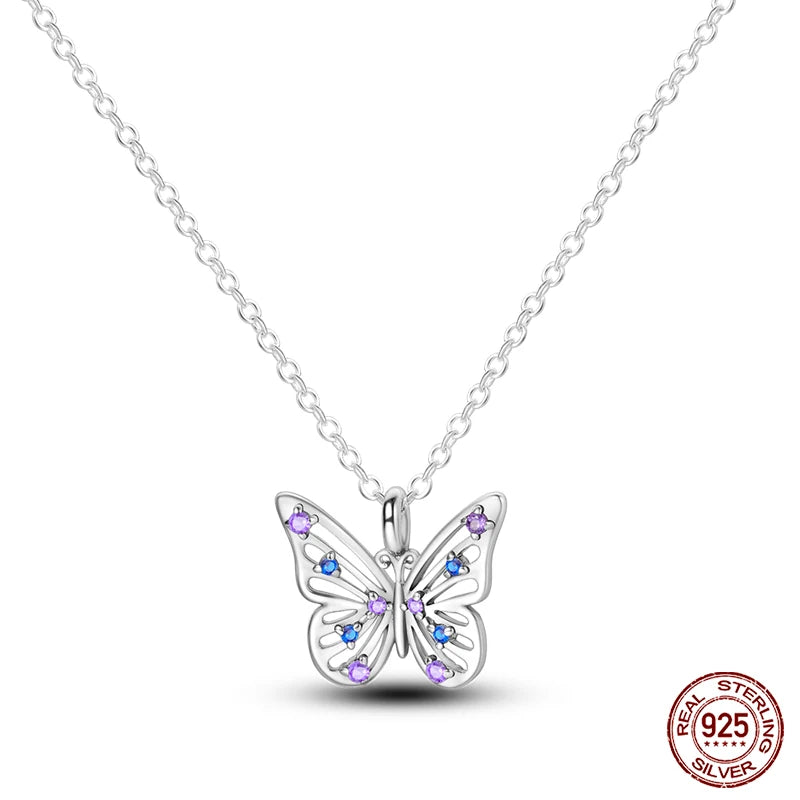 Luminous Firefly Heart Shaped Zircon Pendant Necklace - Bakyat Store