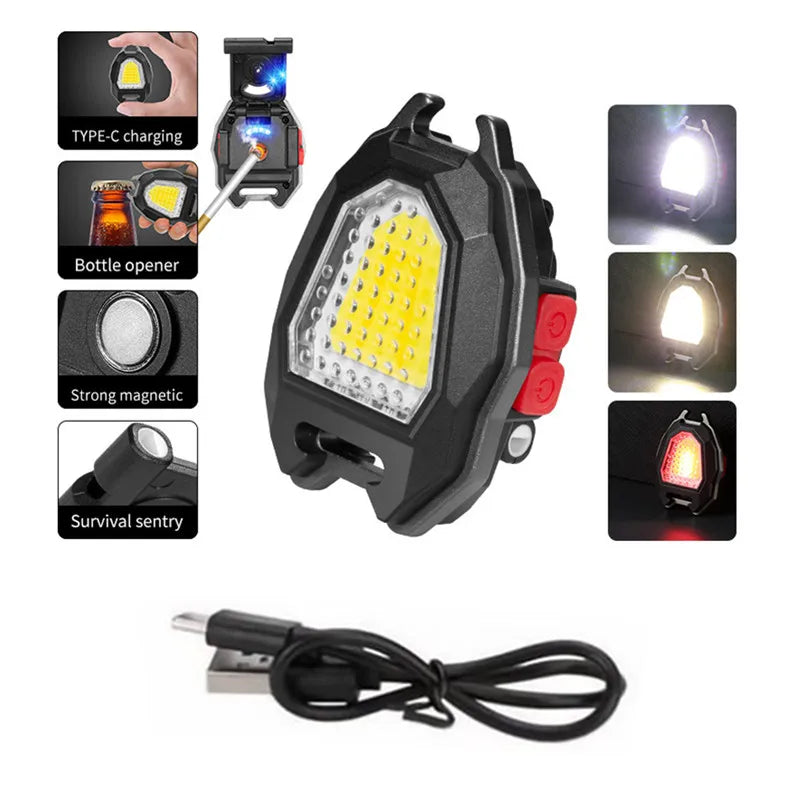 Mini LED COB Easy to Carry 800MA Lamps Flashlight - Bakyat Store