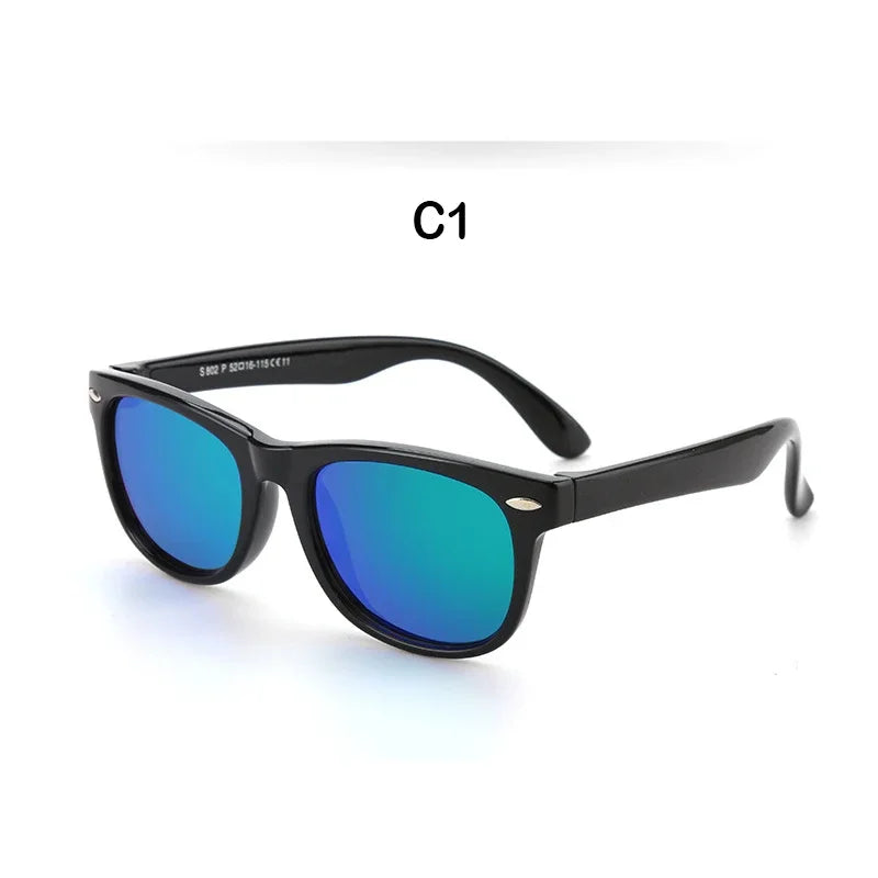 Kids Polarized Sunglasses, Silicone Safety Glasses - Bakyat Store