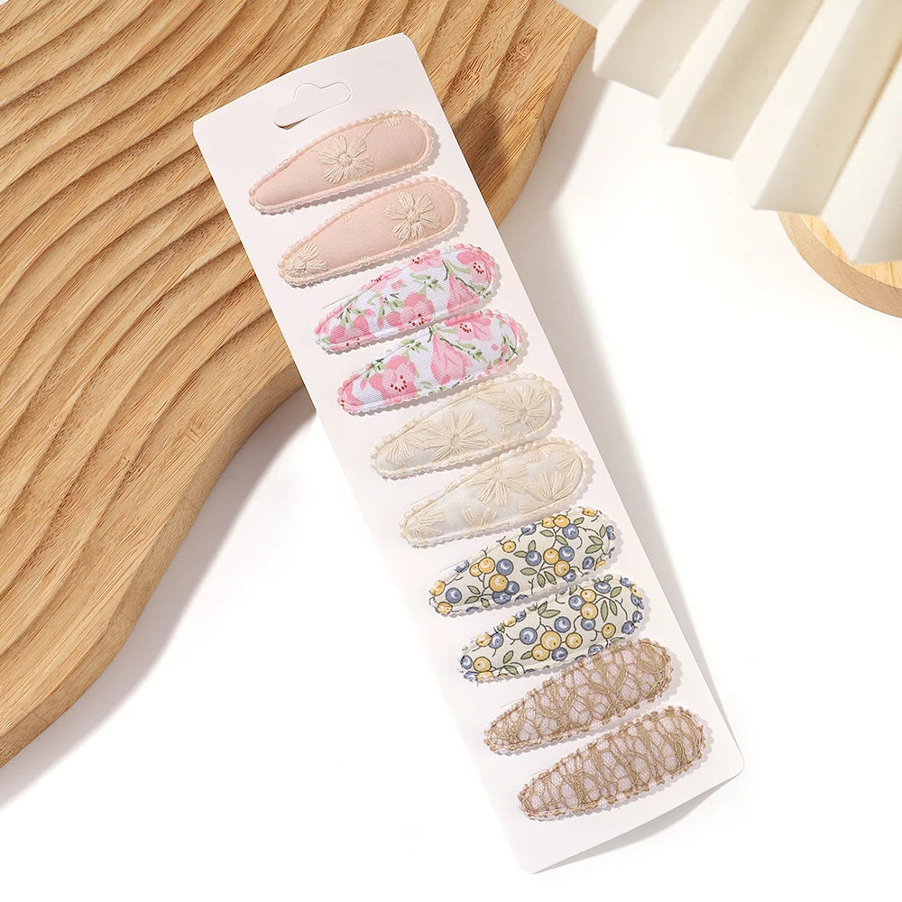 Fresh Print Cotton Alloy Hair Clips - Bakyat Store