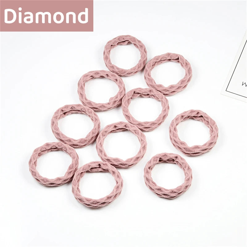 10PCS Women Girls Simple Basic Elastic Hair Bands - Bakyat Store