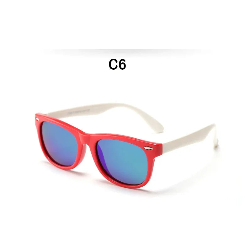 Kids Polarized Sunglasses, Silicone Safety Glasses - Bakyat Store