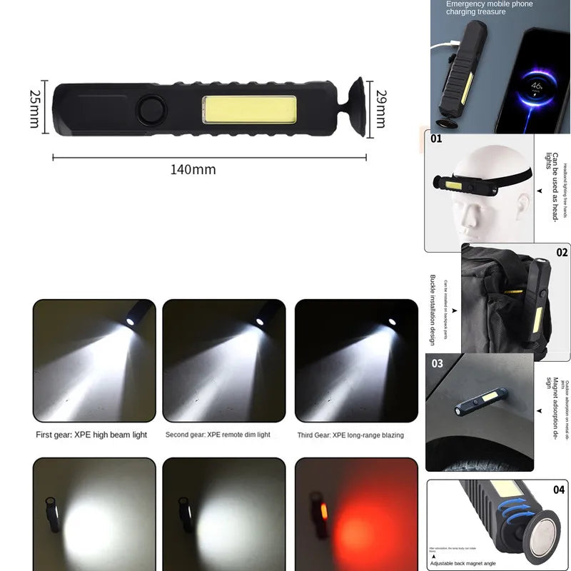 Multifunctional LED Flashlight - Bakyat Store