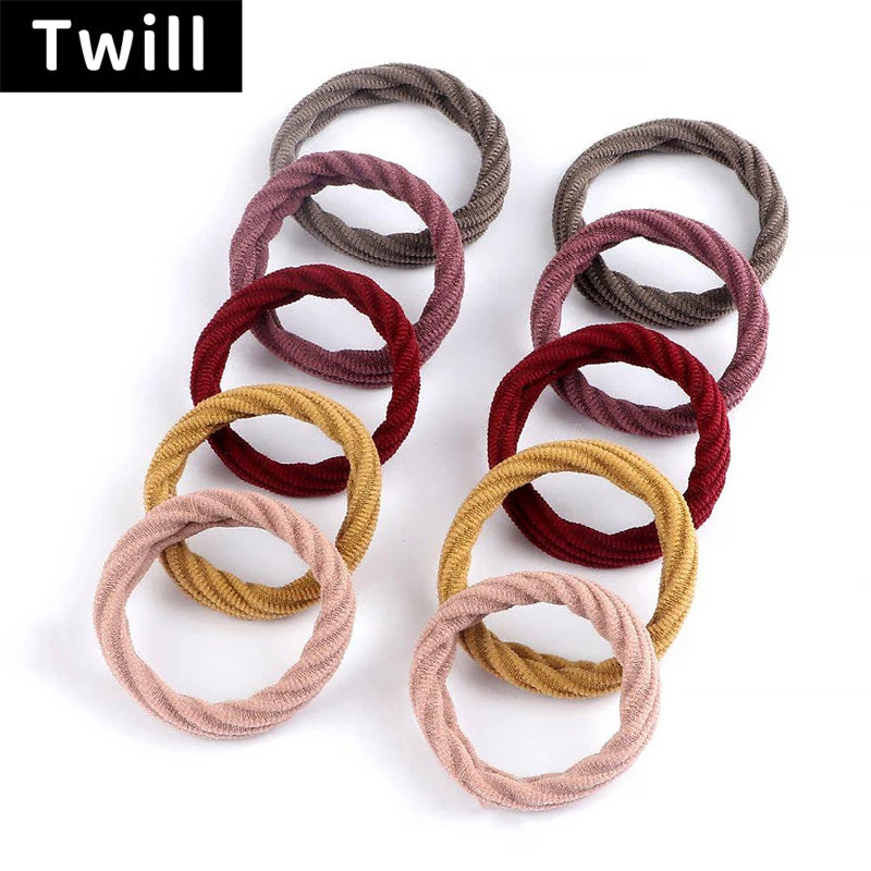 10PCS Women Girls Simple Basic Elastic Hair Bands - Bakyat Store