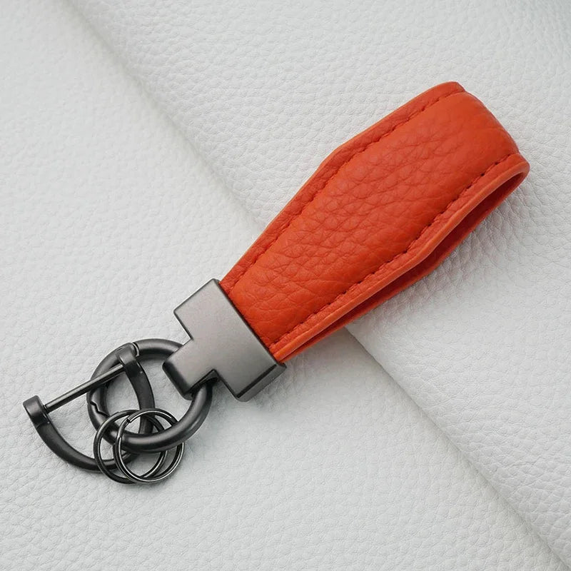 Luxury Leather Car Key Ring Holder - Bakyat Store