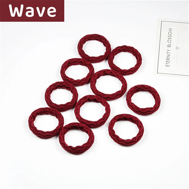 10PCS Women Girls Simple Basic Elastic Hair Bands - Bakyat Store