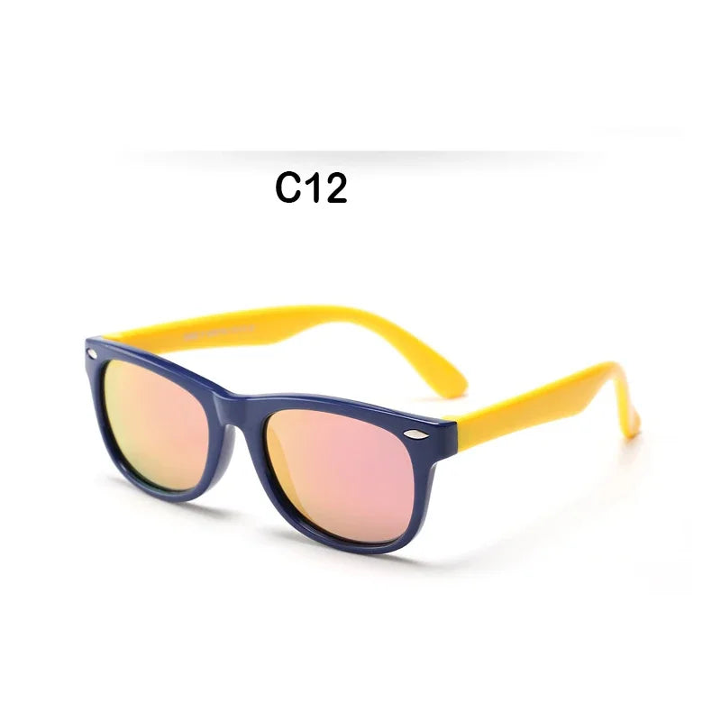 Kids Polarized Sunglasses, Silicone Safety Glasses - Bakyat Store