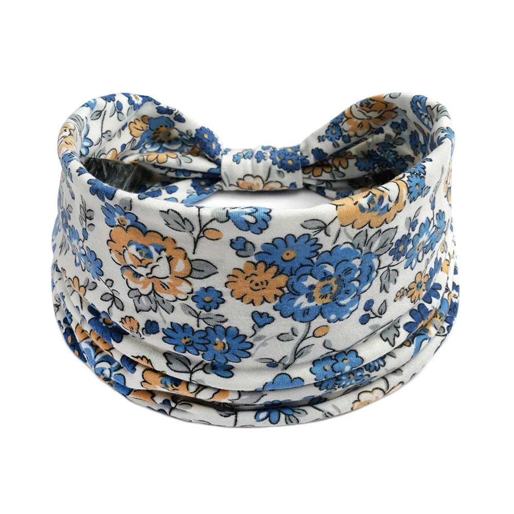 Bohemian Wide Cotton Stretch Headbands - Bakyat Store